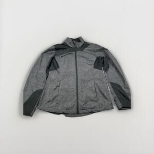 North End Sport Ladies Weather Technology Jacket Small Gray Black Full Zip